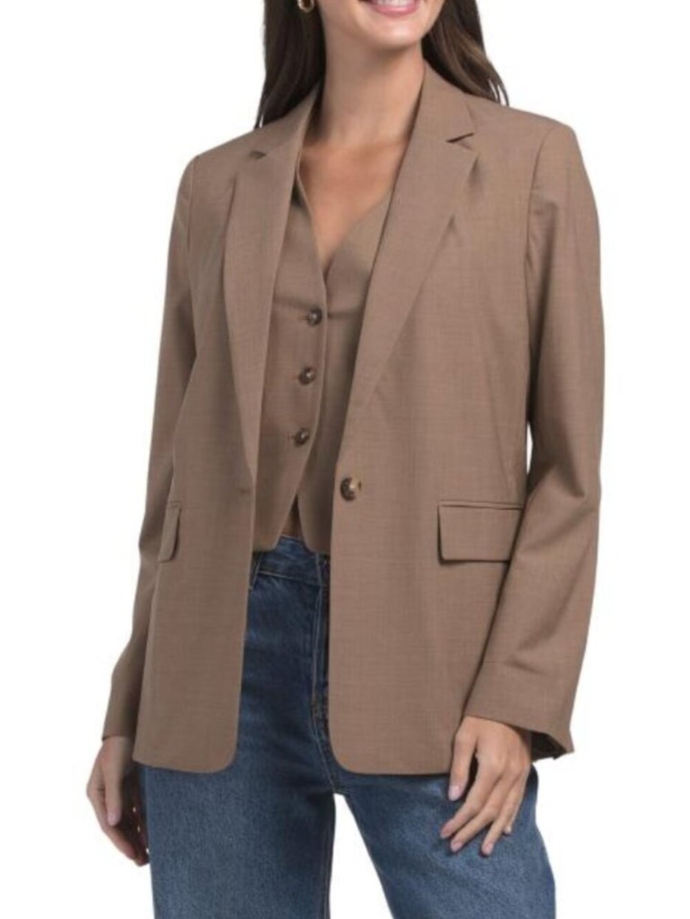 RAG & BONE Wool Blend Jennifer Combo Blazer